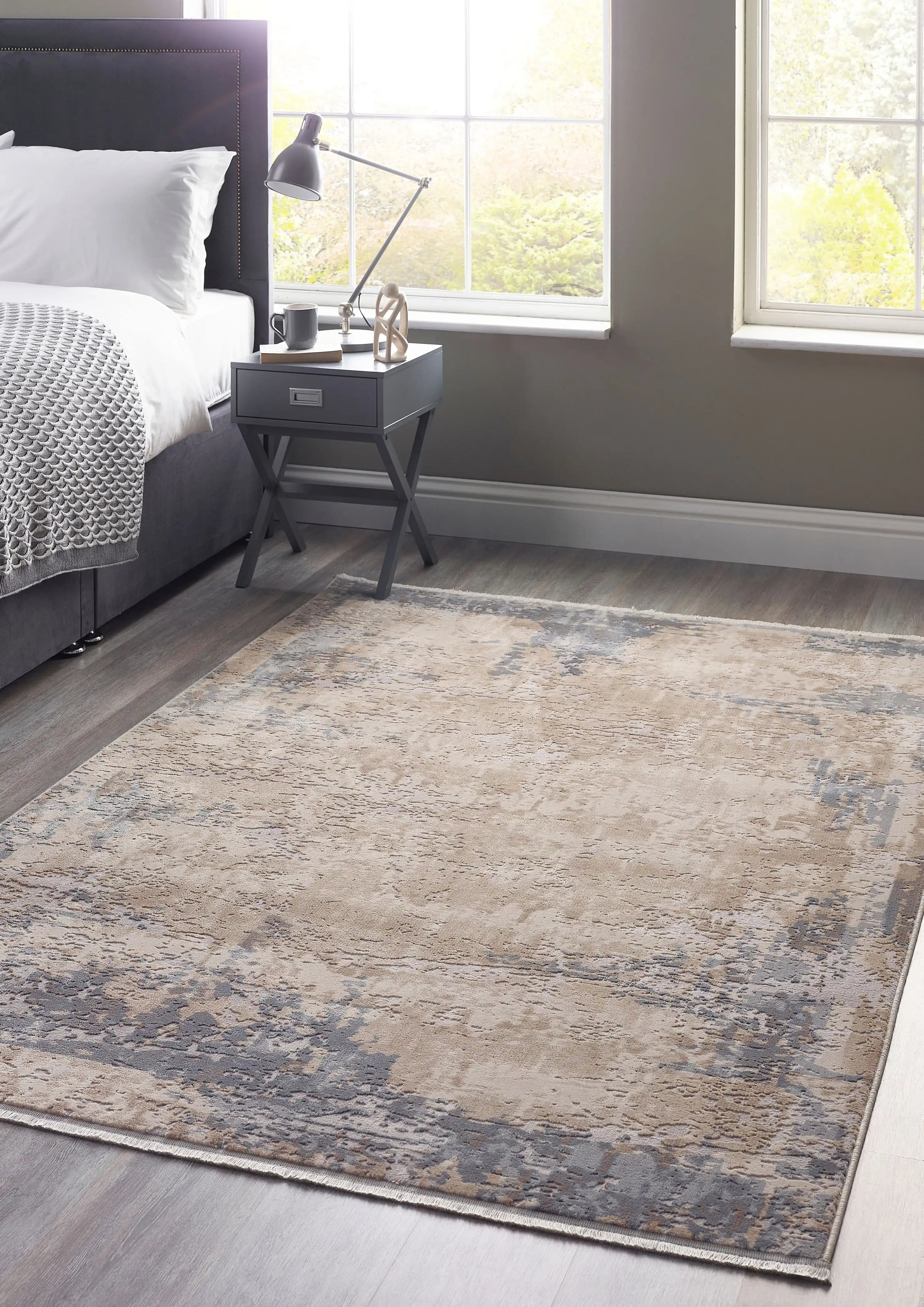Cosimo Distressed Rug Blue/Grey