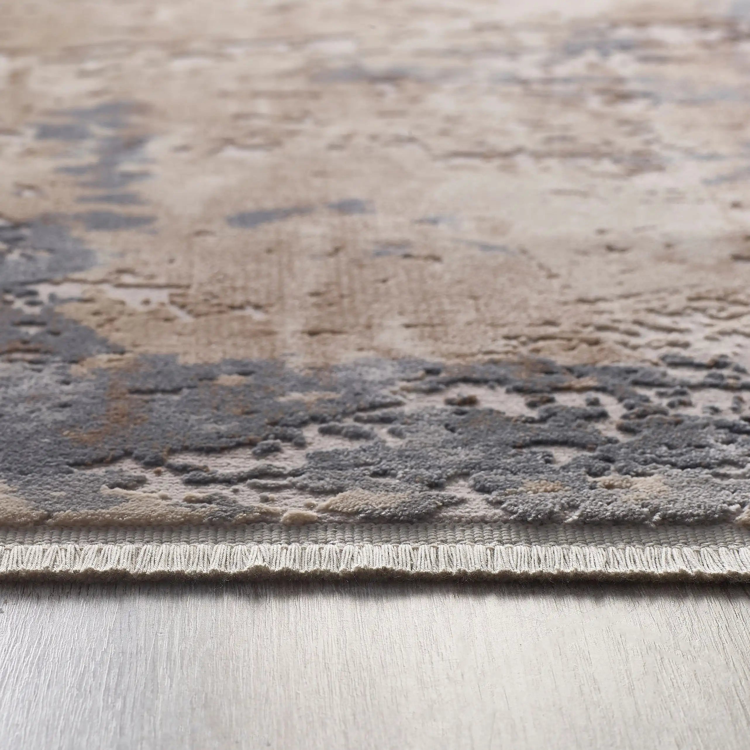 Cosimo Distressed Rug Blue/Grey - view 2