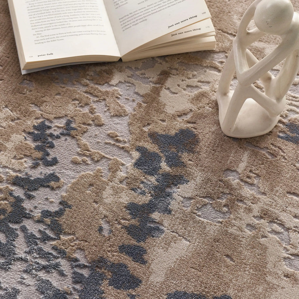 Cosimo Distressed Rug Blue/Grey - view 3