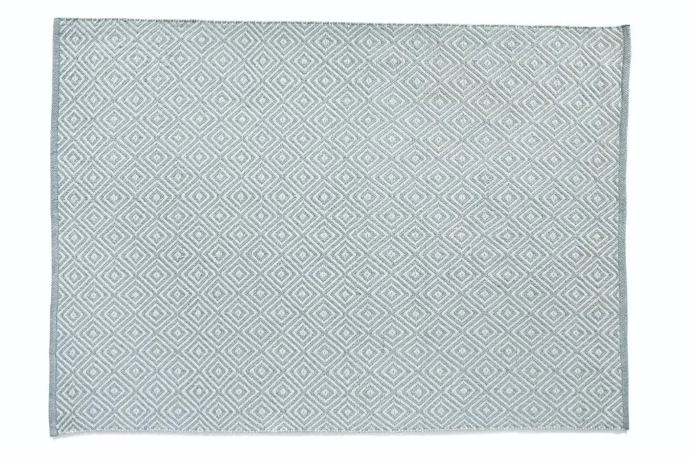 Diamond Rug Sky Grey