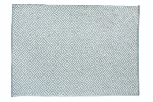 Diamond Rug Sky Grey