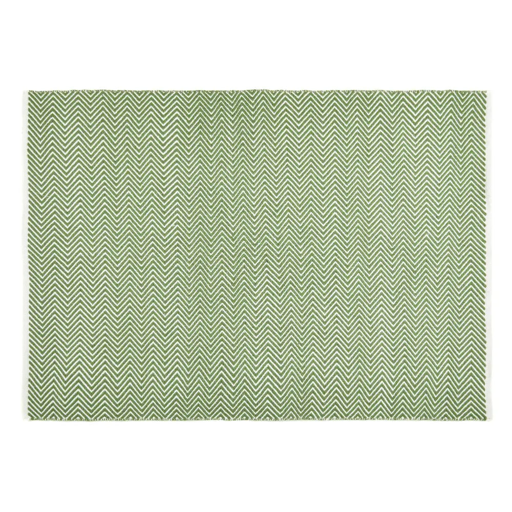 Herringbone Rug Green - view 8