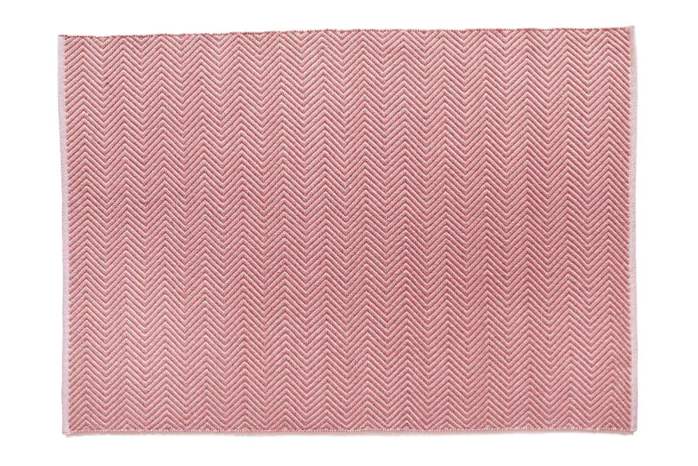 Herringbone Rug Coral Pink - view 2