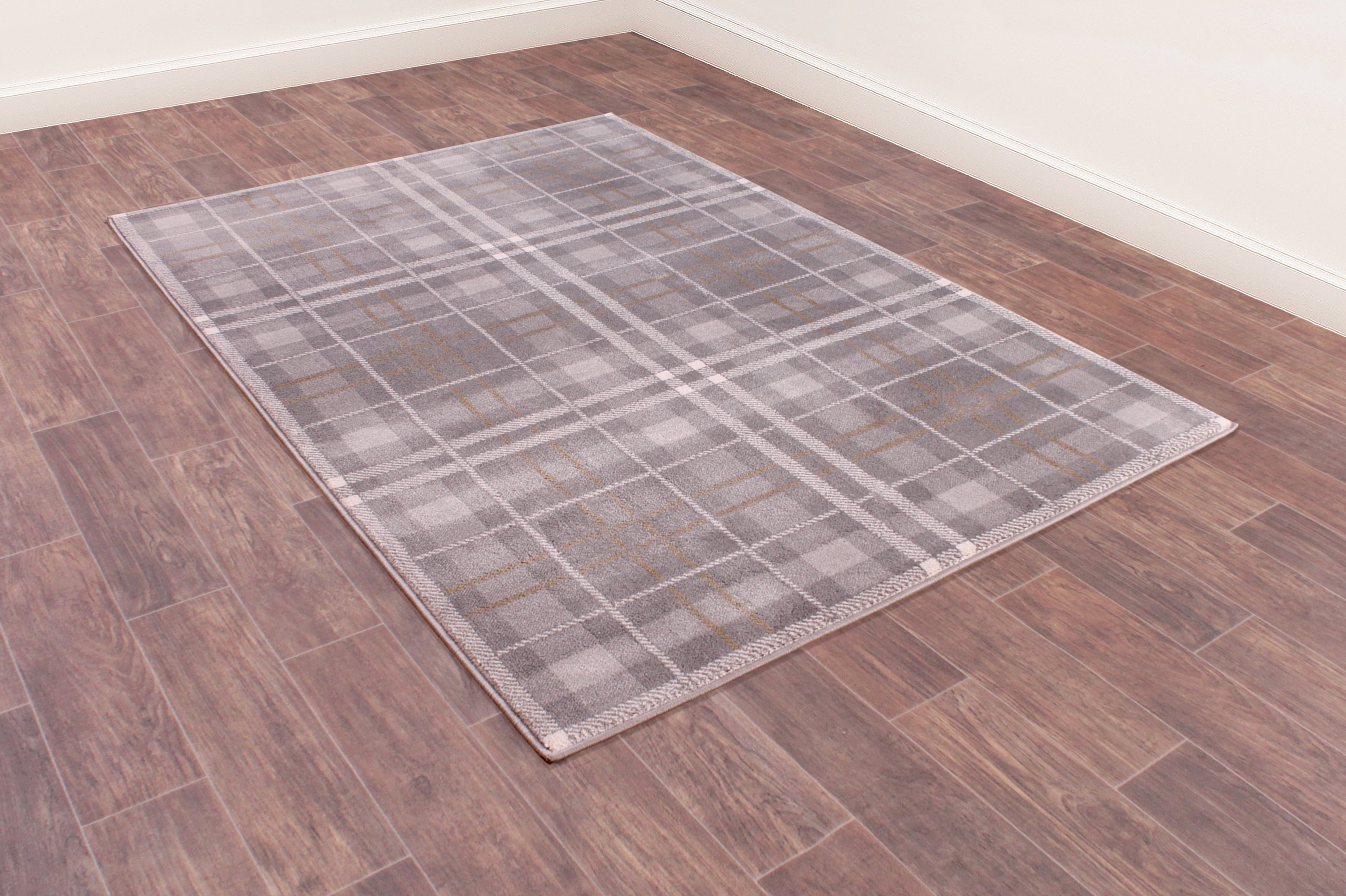 TARTAN CHECK GREY/OCHRE