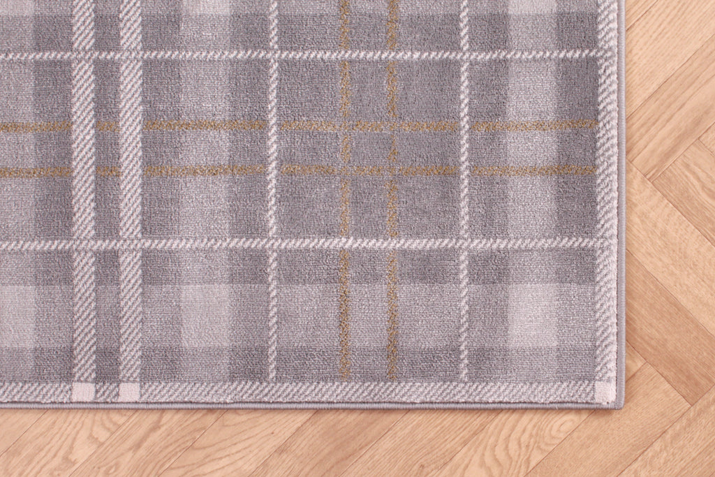 TARTAN CHECK GREY/OCHRE