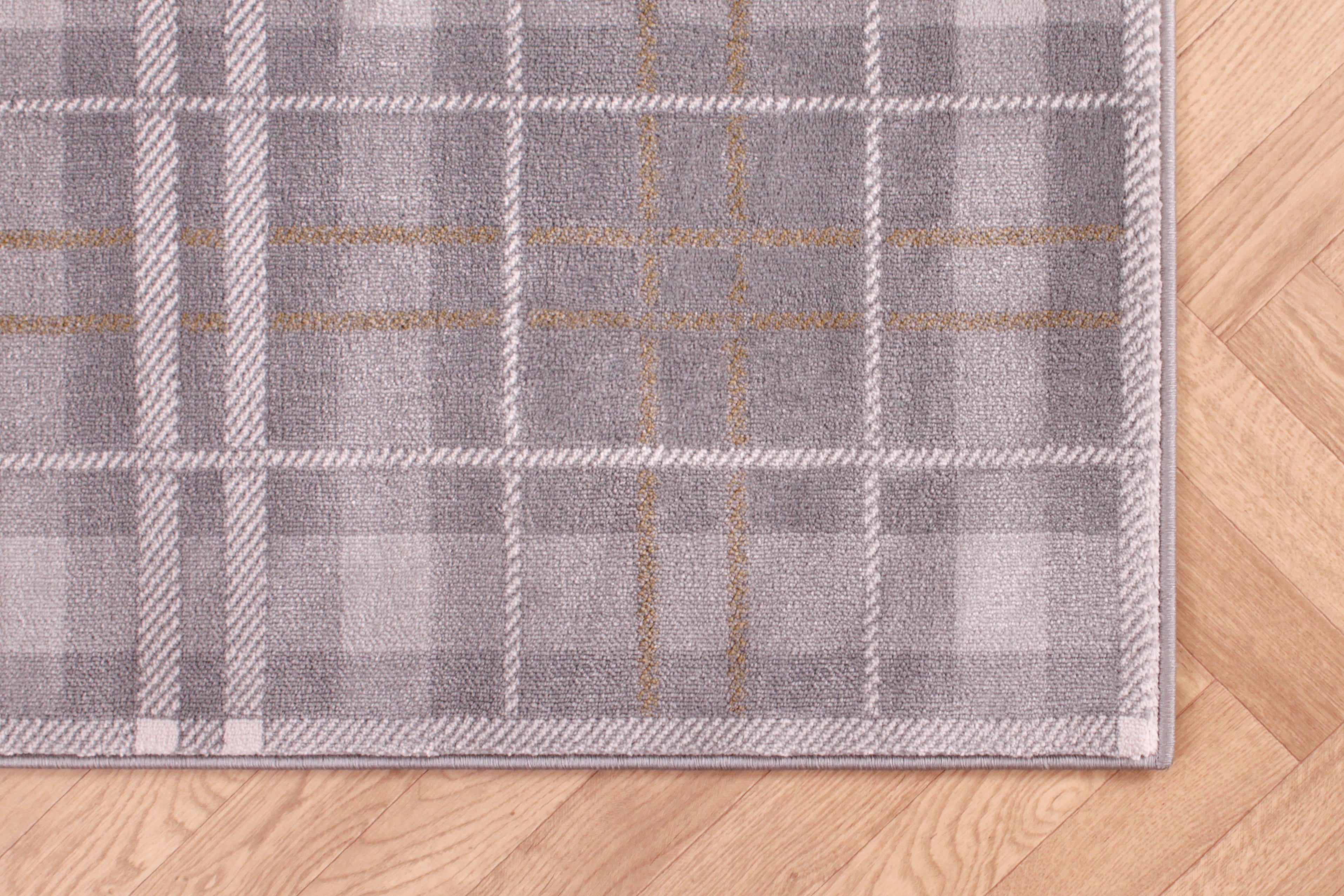 TARTAN CHECK GREY/OCHRE