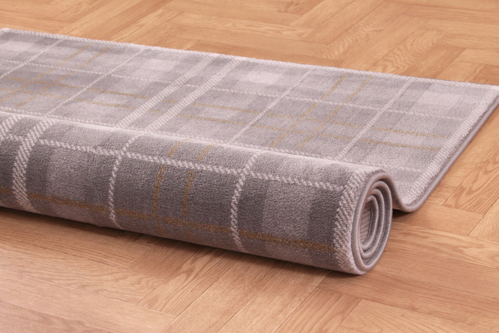 TARTAN CHECK GREY/OCHRE