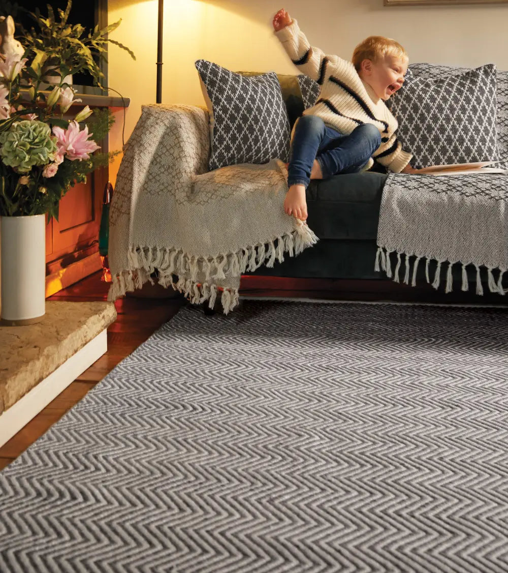 Herringbone Rug Rust