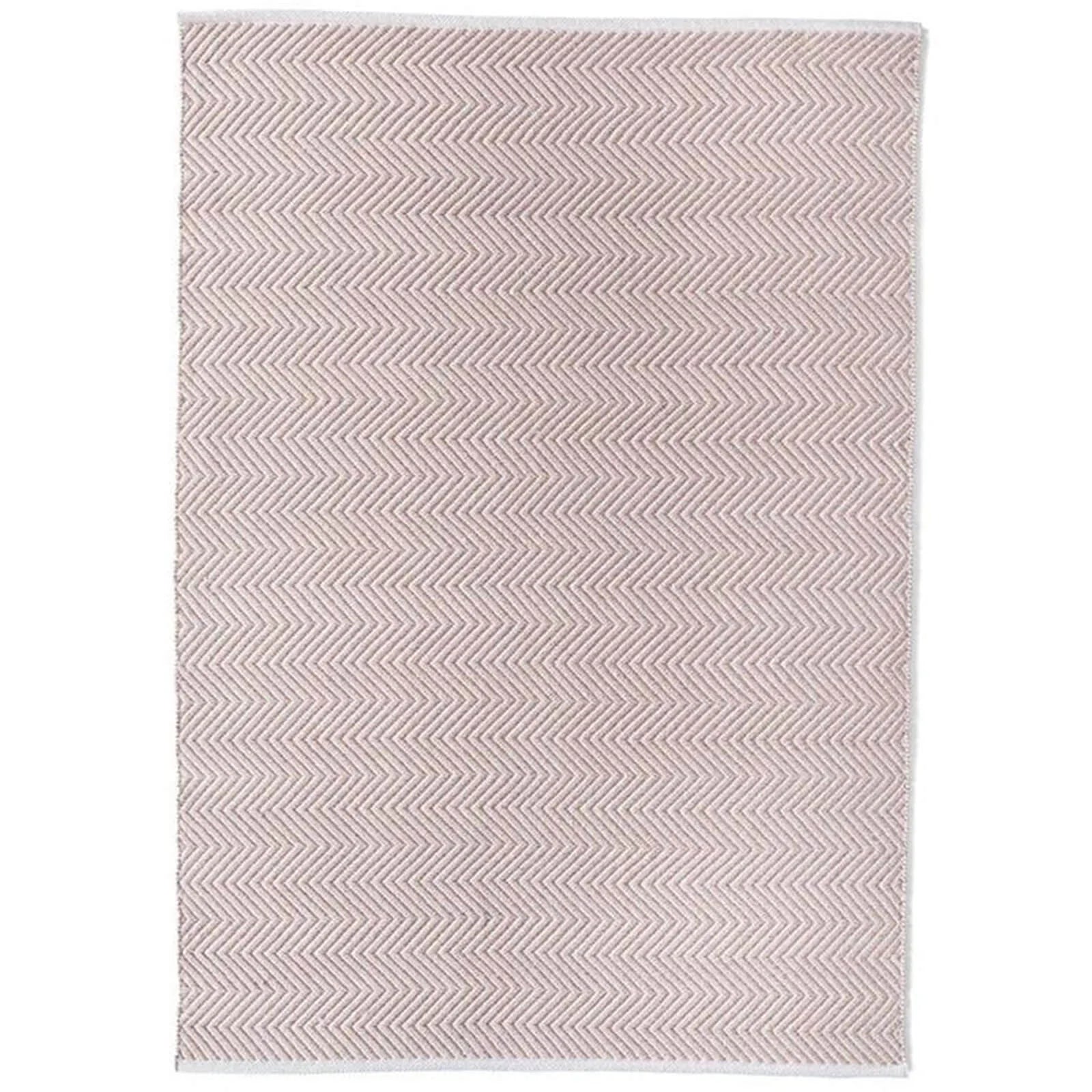Herringbone Rug Rose